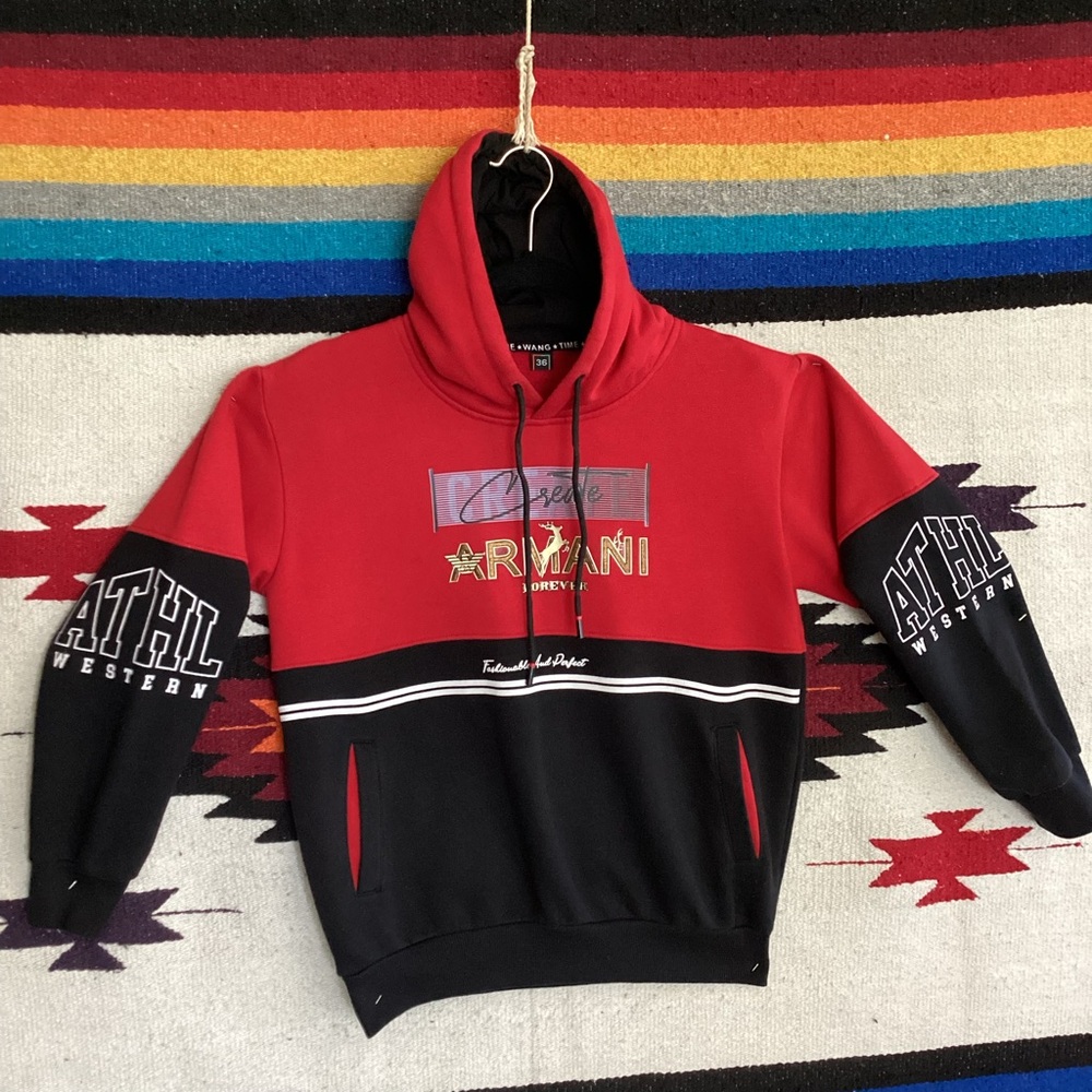 Armani ATHL Western create hoodie sweatshirt Armani forever